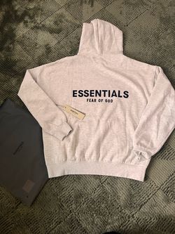 White oat essentials hoodie
