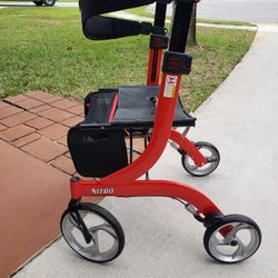 Drive Nitro Aluminum Rollator, 10" Casters RTL10266

