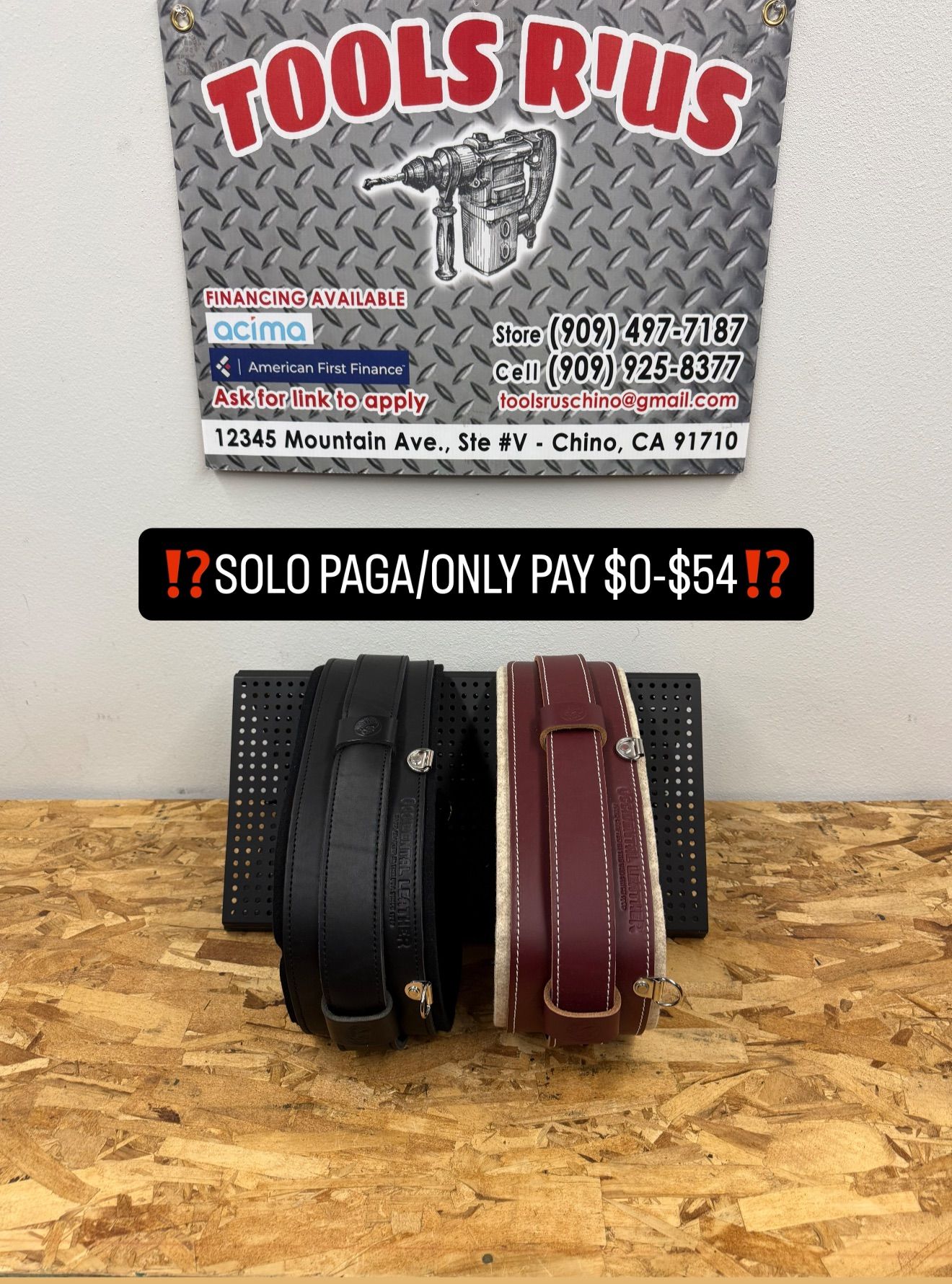 OCCIDENTAL LEATHER STRONGHOLD COMFORT BELT(EACH)**(FINANCIAMOS/WE FINANCE)**