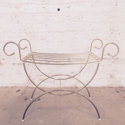 Brass vanity stool