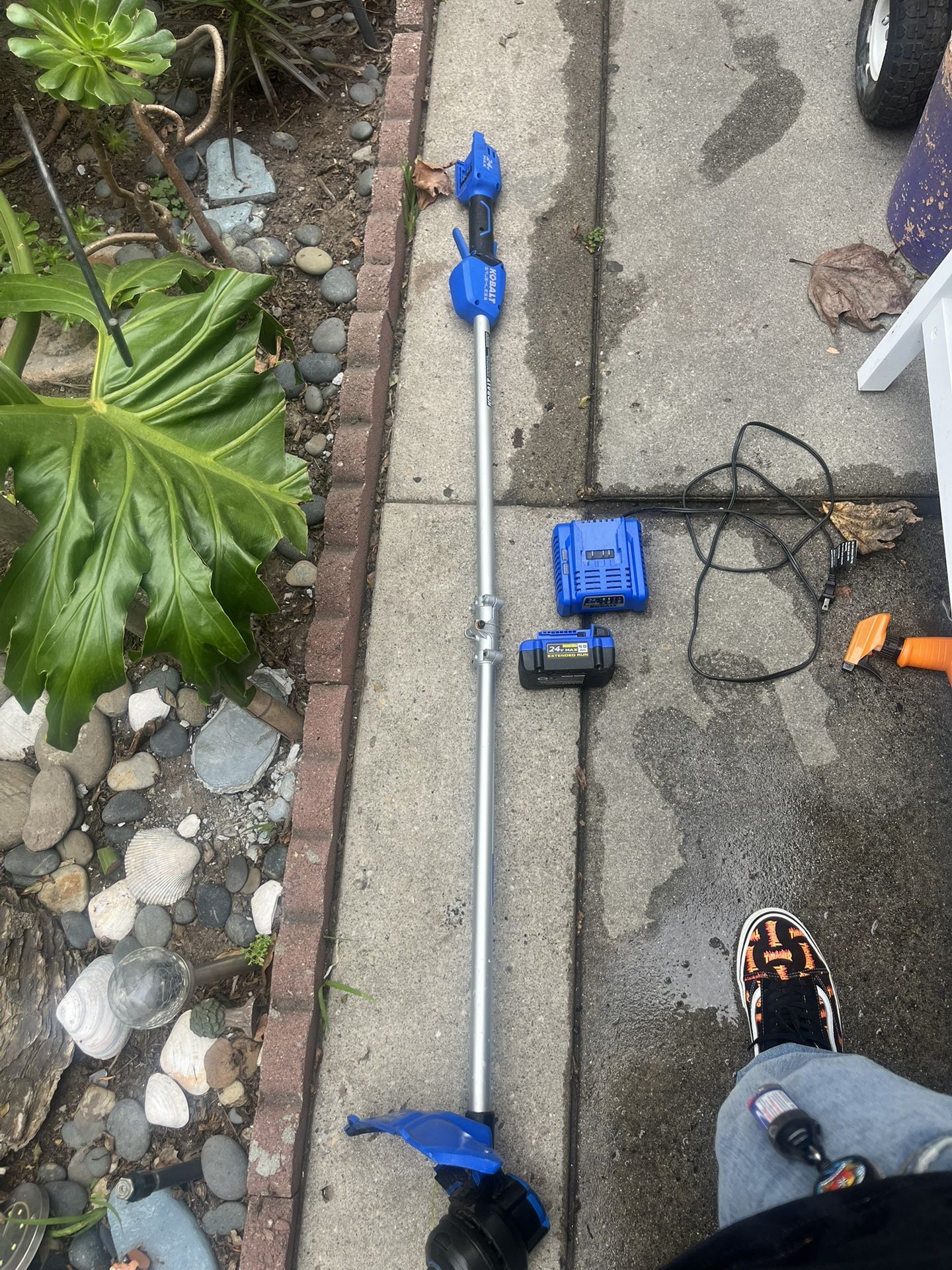 Kobalt Weed Wacker With Battery And Charger
