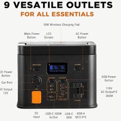 GP 300W 256Wh Portable Power Station Eco-friendly Solar Generator 