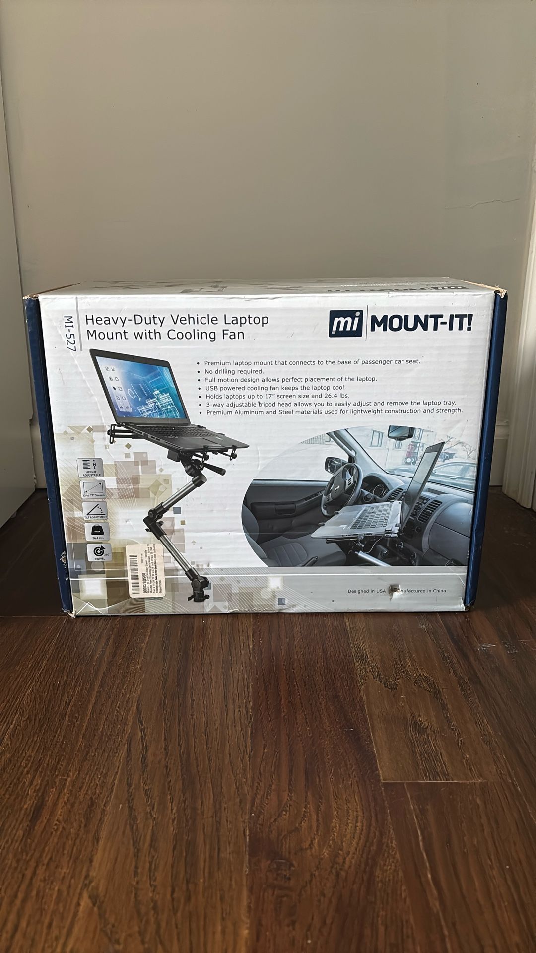 Mount-IT! Duty Vehicle laptop Mount w/ Cooling Fan