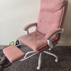 Pink Chair - Massage and Heat Controls