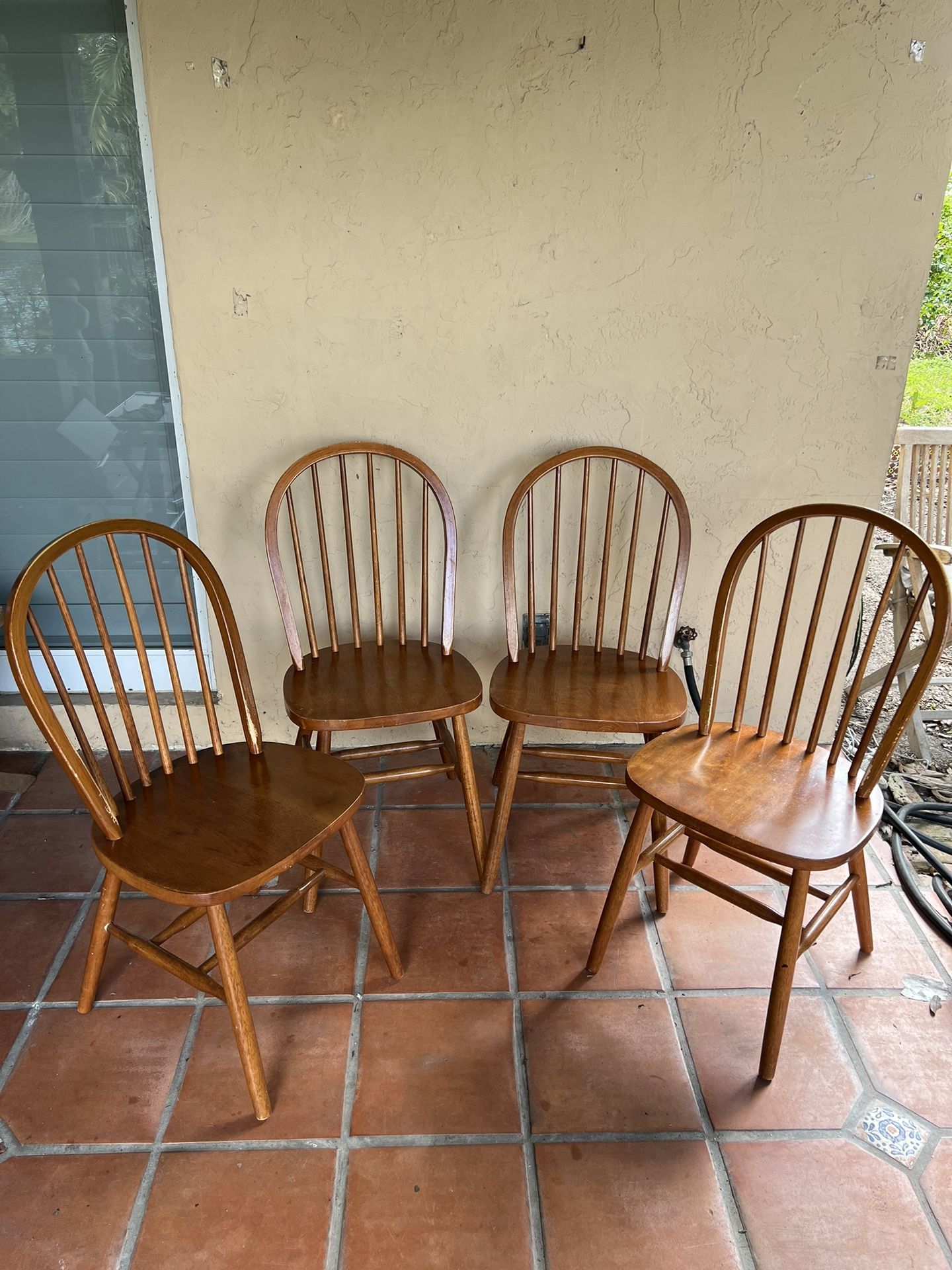 Little House on The Prairie Wood Chair & Table