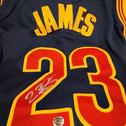 LeBron James Signed Autograph Coa Jersey Cleveland Cavaliers Lakers Auto 