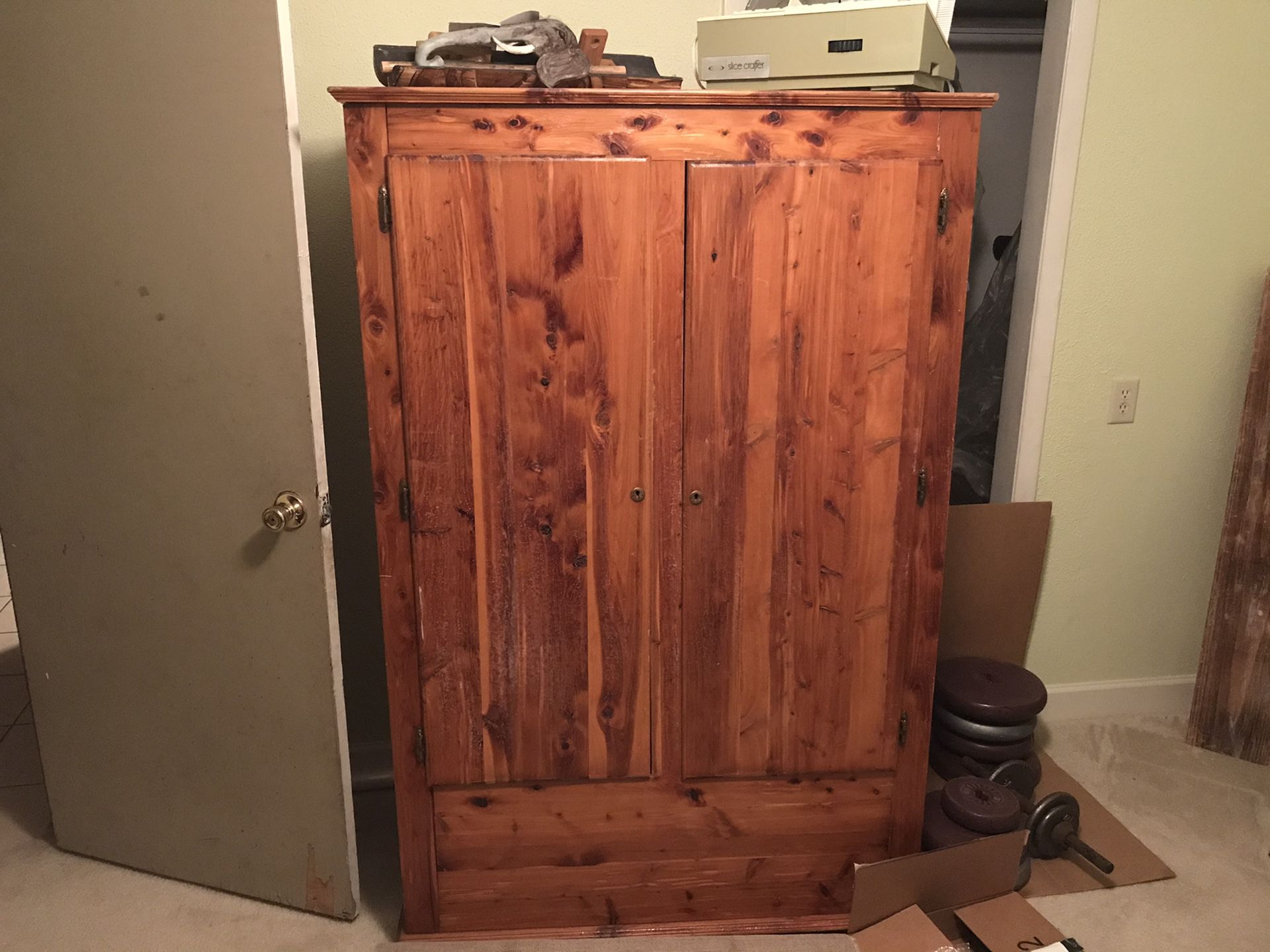 Cedar armoire