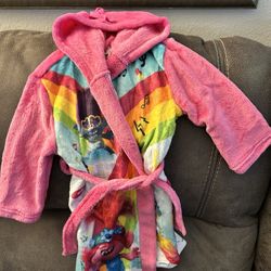 Girls Trolls Robe W/Slippers