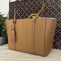 トートバッグ TORY BURCH TOTES TIRAMISU NewNew Tory Burch large Thea tote leather tiramisu color