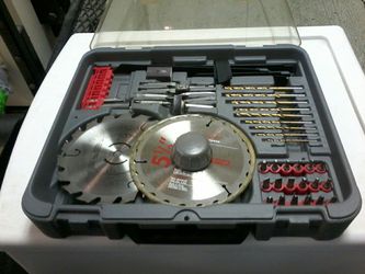 Ryobi saw and drill bit set