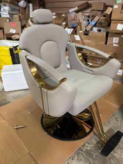 Barber chair, recliner