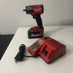 Milwaukee 1/2 impact With 6ah Battery