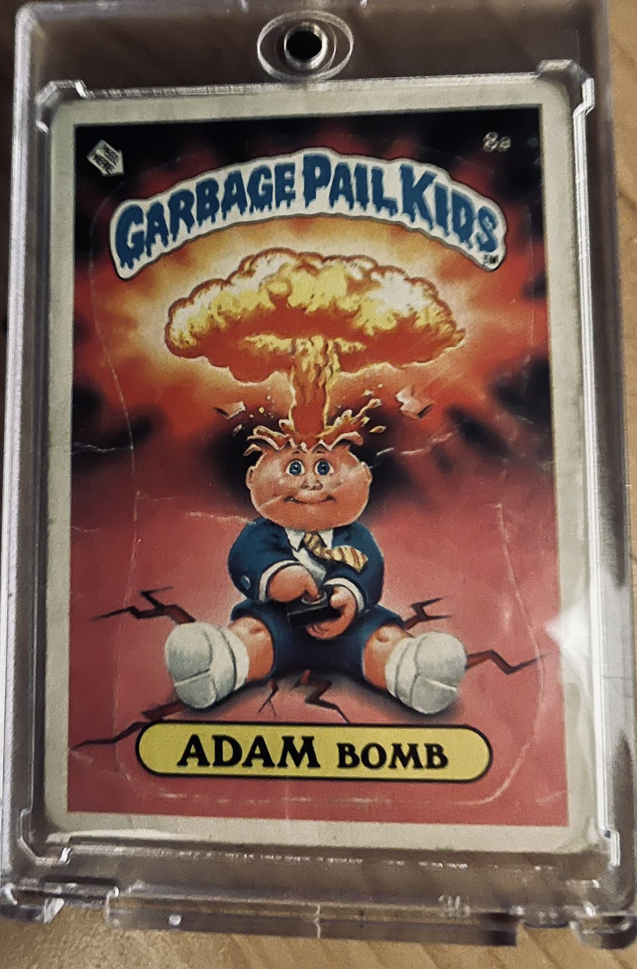 Adam Bomb 1985 Garbage Pail Kids Series 1 W Checklist