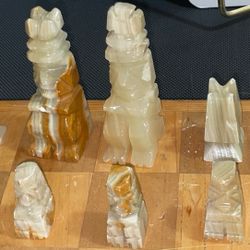 Antique Marble Chess set 