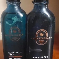 Bath & Body Works Aromatherapy Eucalyptus + Tea Body and Massage Oil (Price Is For Both)