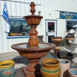 Patio Sets, Planters, Water Fountains And More!