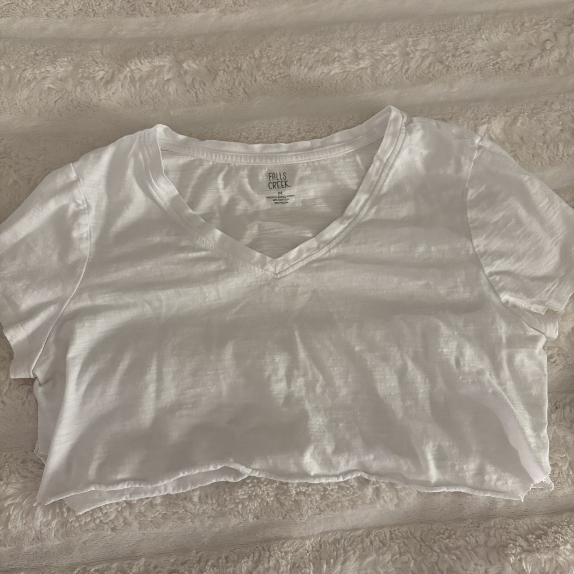 FallsCreek Women's White crop top