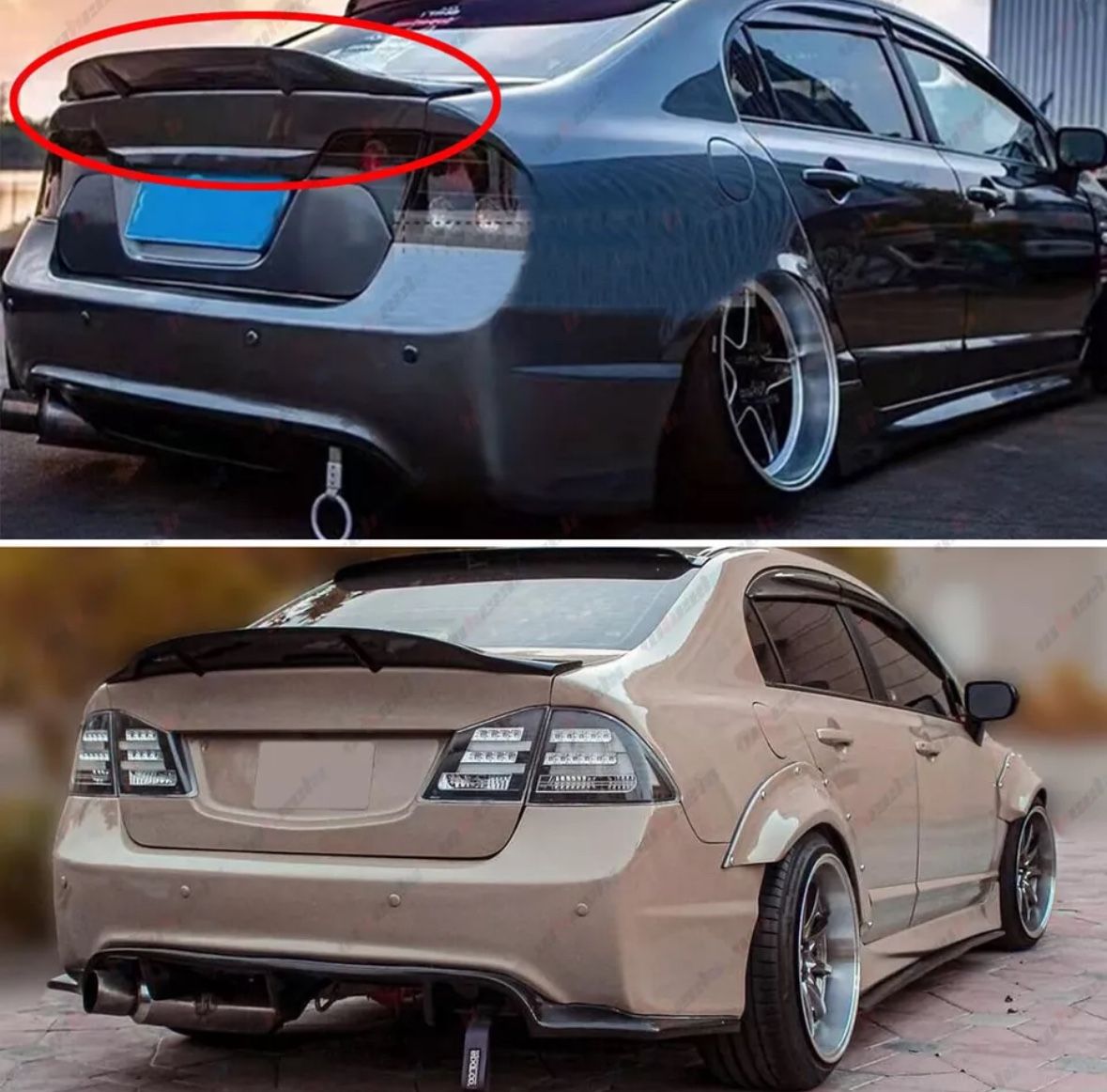 06-2011 Honda Civic Carbon Fiber Duckbill Spoiler