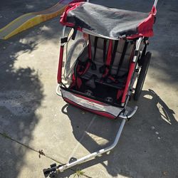 Bike trailer for two kids