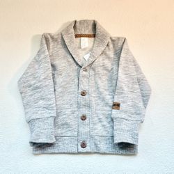 Brand New Gray H&M Cardigan - Boys 12-18m
