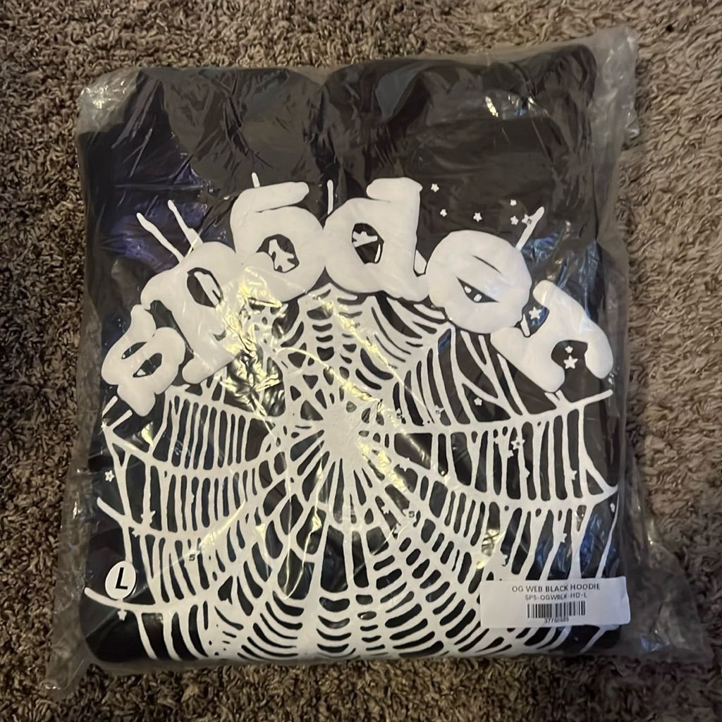Black Sp5der Og Hoodie New With Tags 