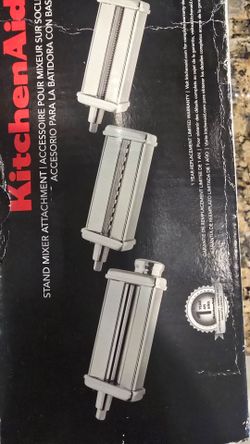 KitchenAid  3-pc pasta roller/cutter