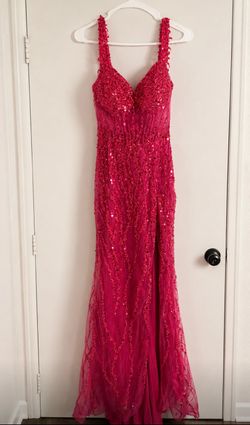 ✨ Hot Pink Sequin Prom Dress ✨