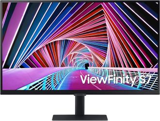 SAMSUNG 32” S70A Series 4K UHD (3840x2160) Computer Monitor, HDMI, DisplayPort, HDR10 (1 Billion Colors), 3-sided border-less, TUV-certified Intellige