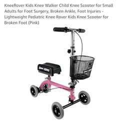 KneeRover Kids Knee Walker Child Knee Scooter for Small Adults Pink New in Box 