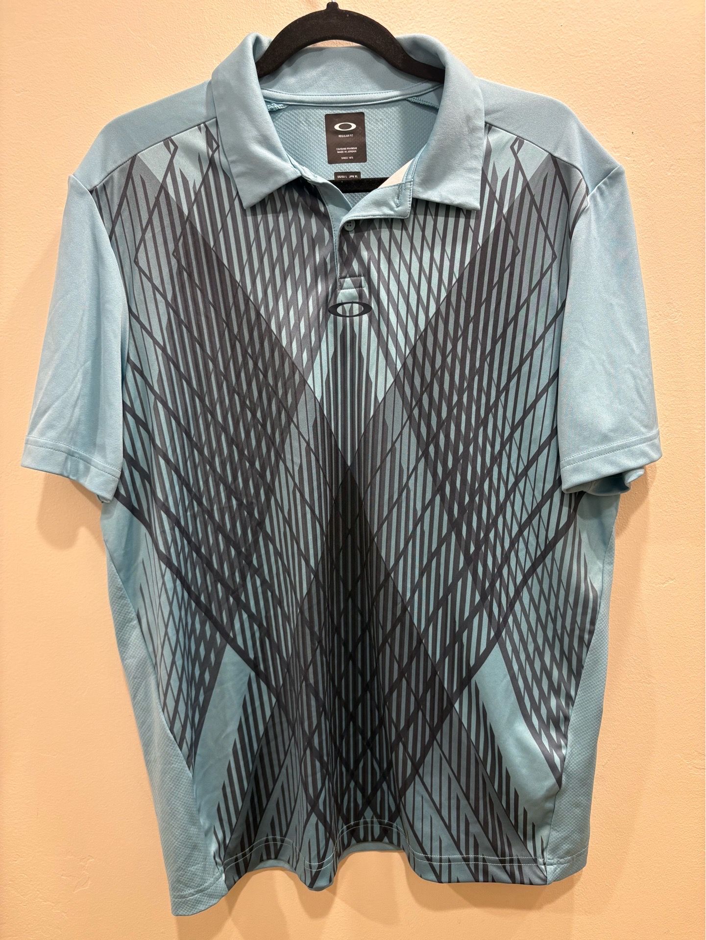 Oakley Golf Polo Shirt XL Blue Performance Regular Fit