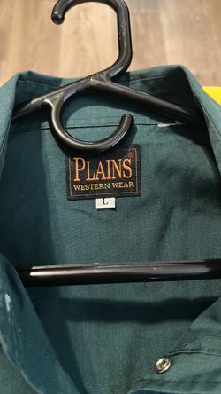 Plains Western Wear Shirt Size Large