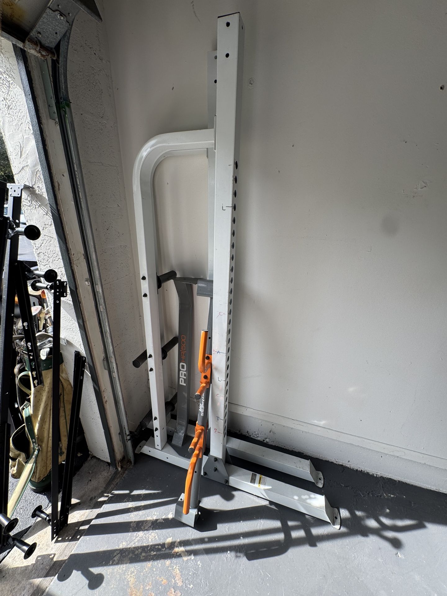 Weight lifting rack and Weights