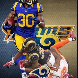 Los Angeles Rams Todd Gurley Lithograph 