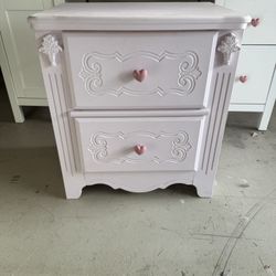 Solid Wood Purple Nightstand