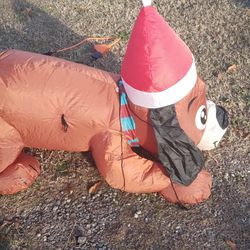 Christmas Blow Up Puppy