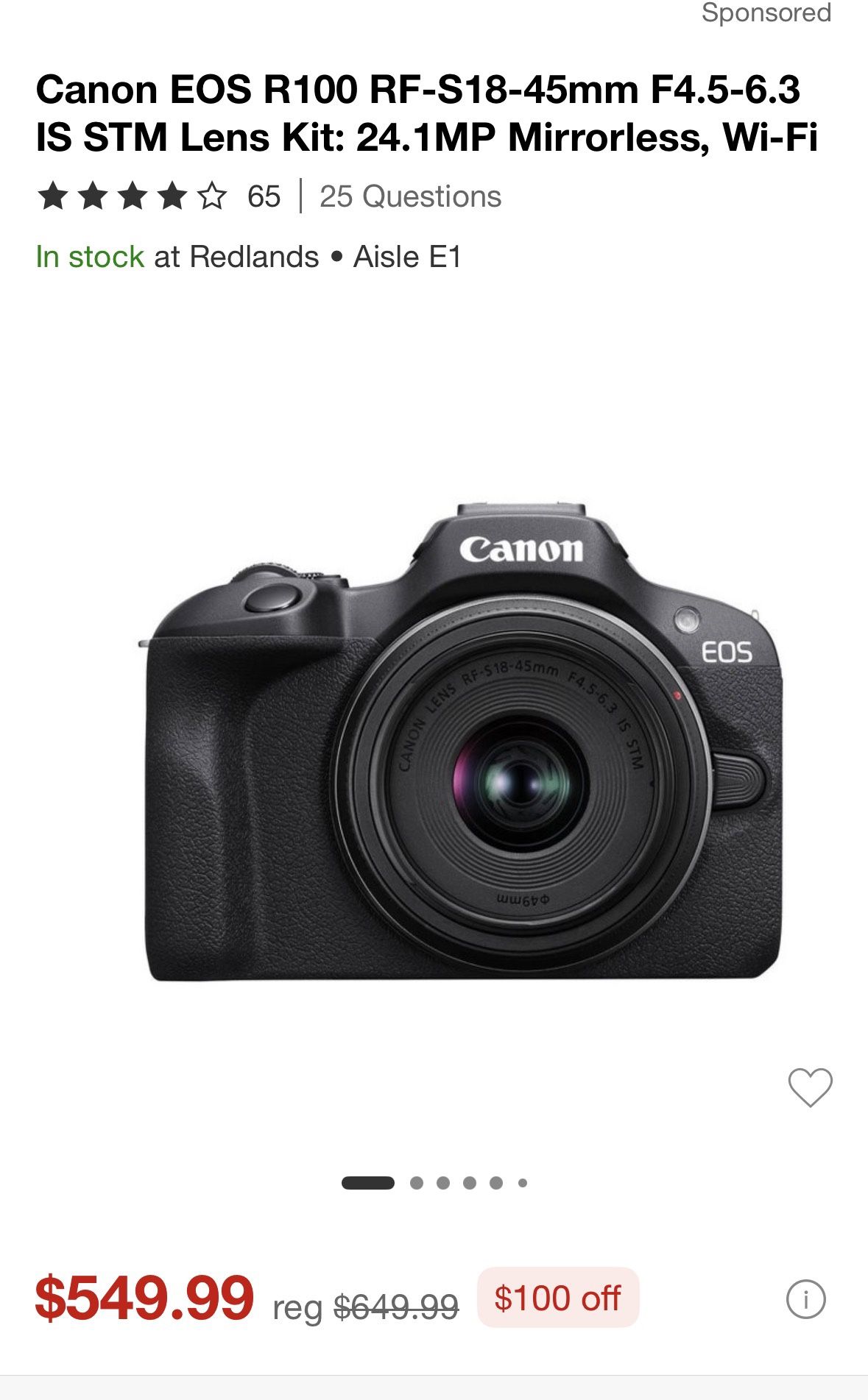 Canon Eos R100
