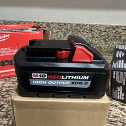 Milwuakee 6.0 High Output Battery W/ Charger 