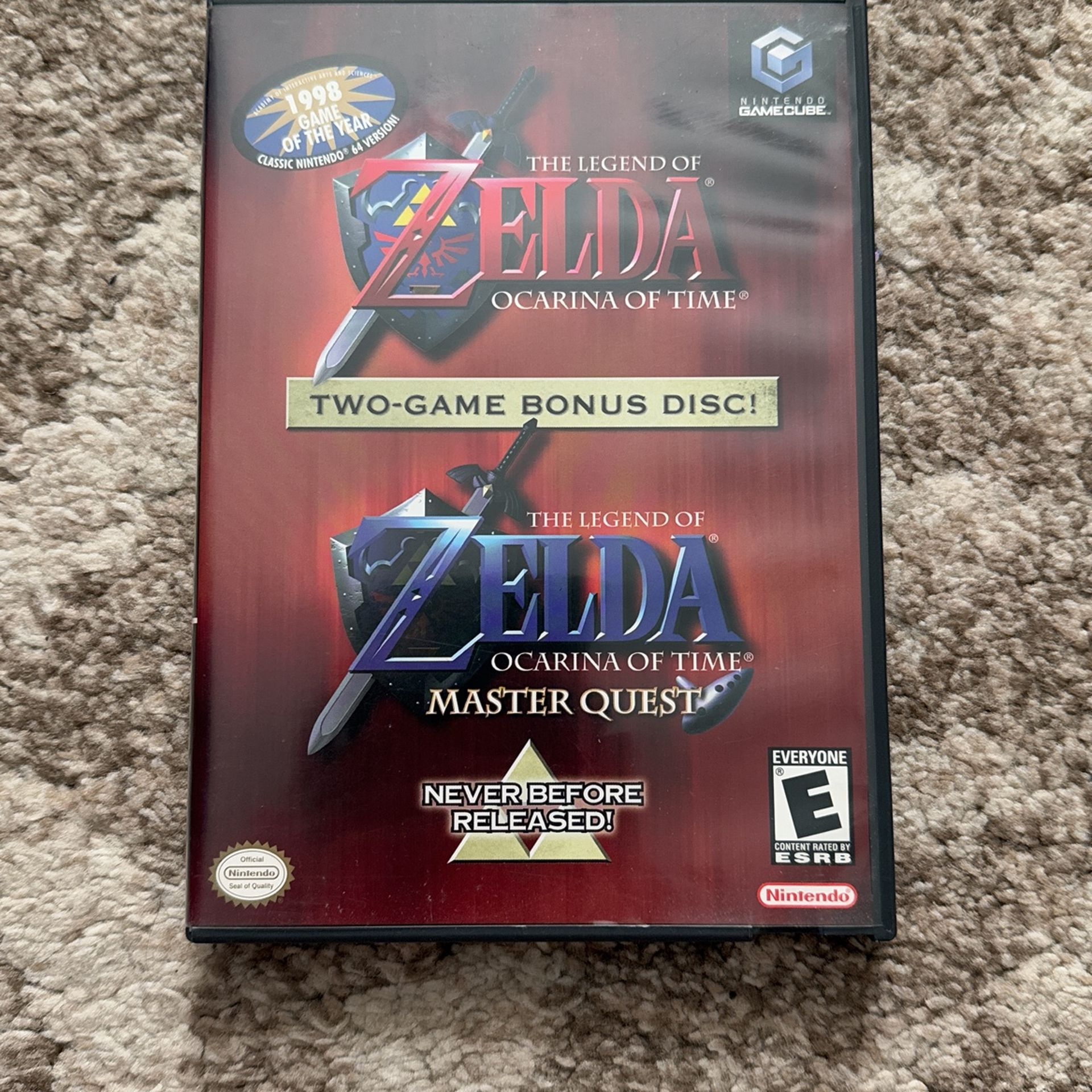 Zelda Ocarina Of Time For Nintendo Gamecube