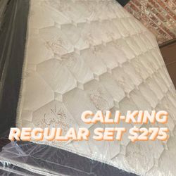 Cali-King Regular Mattress Set 