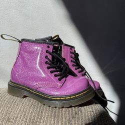 Dr Marten Pink Glitter Boots