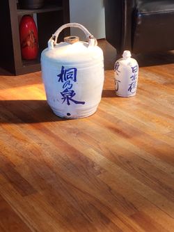 Vintage Japanese sake jug