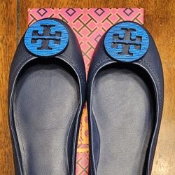 Tory Burch Flats Minnie Travel Ballet Size 7 Womens