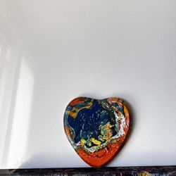 Wooden Heart Painting 