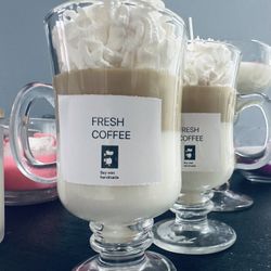 Homemade soy wax candles