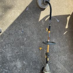 Ryobi trimmerplus gas oil leaf blower for parts or repair trimmer
