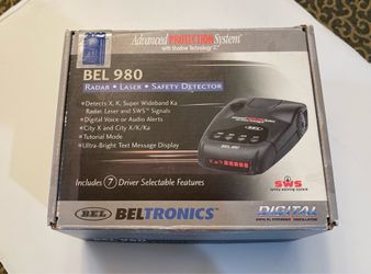 Beltronics 980 Advanced Protection System with Shadow Tracking Radar Laser Detector  Radar, Laser, Safety Detector