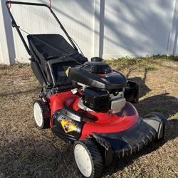 Troybilt Push Lawn Mower With Bagger Powered By Honda