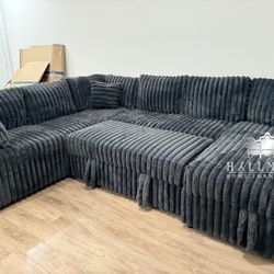 New Fluffy Sectionals with Pullout Bed