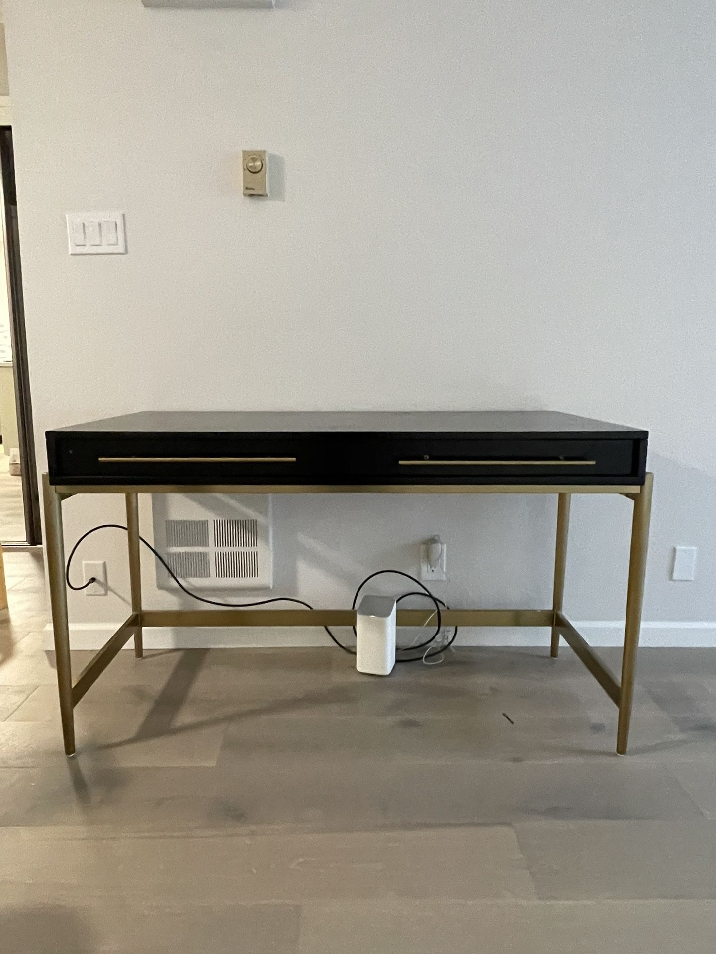 Black And Gold Modern Stylish Desk-MOVE OUT SALE