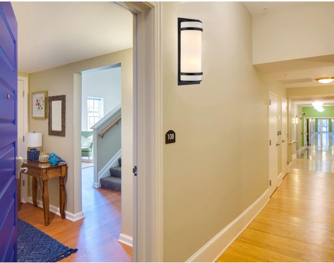 Wall Sconces Indoor Wall Light Fixtures, Black Hallway Stairway